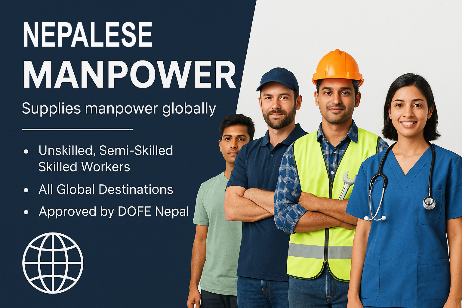 Nepalese manpower supplier from Nepal Supplies (skilled ,unskilled and semi Manpower Supplies Globally