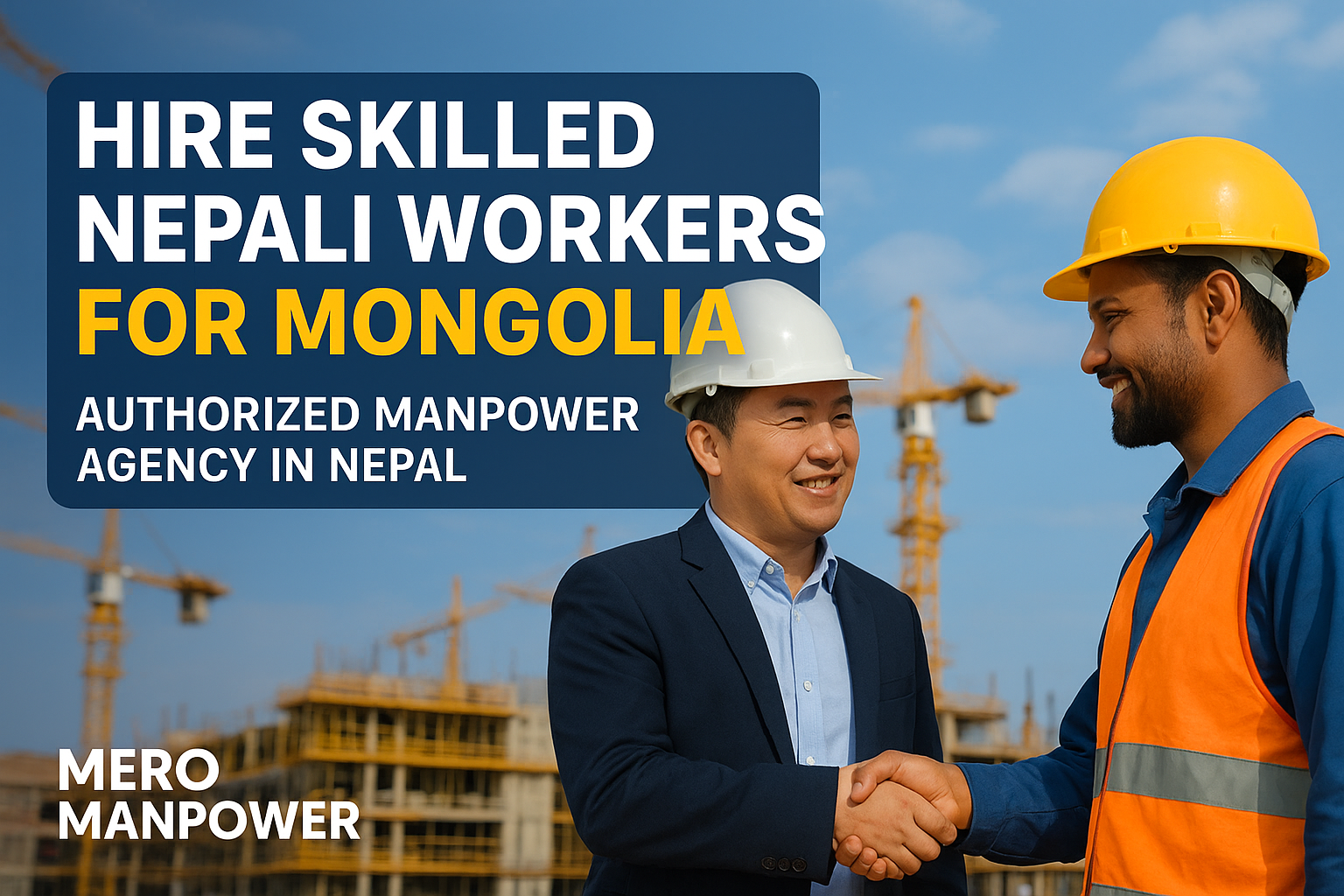 Hire Skilled Nepali Workers for Mongolia Authorized Manpower Agency in Nepal